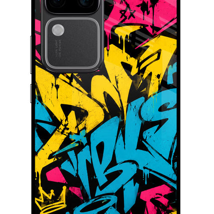 Graffiti Vibe Vivo V30 Pro 5G Glass Case
