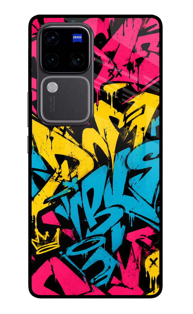 Graffiti Vibe Vivo V30 Pro 5G Glass Case