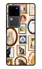 Mirror Cats Vivo V30 Pro 5G Glass Case