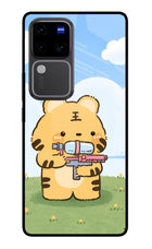 Tiger Treat Vivo V30 Pro 5G Glass Case