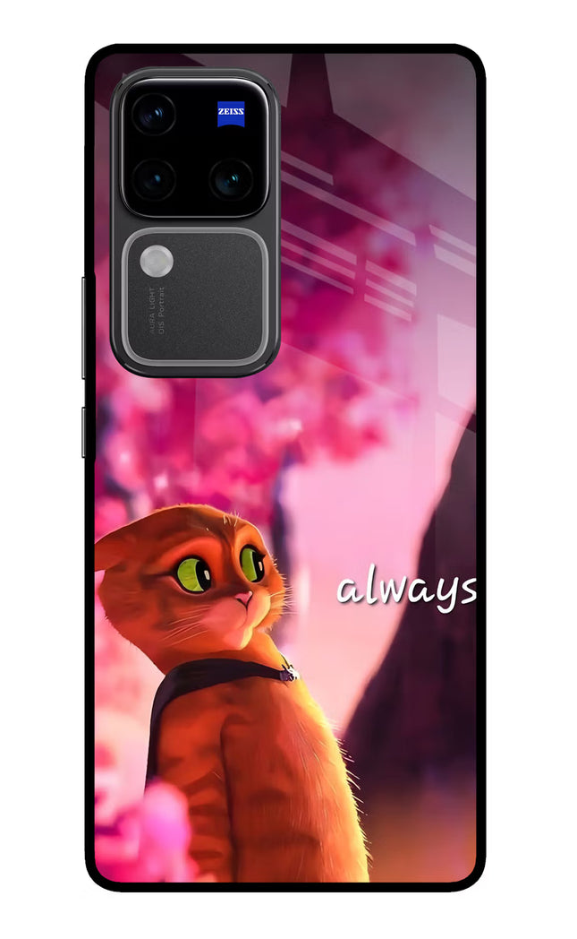 Always Cat Vivo V30 Pro 5G Glass Case