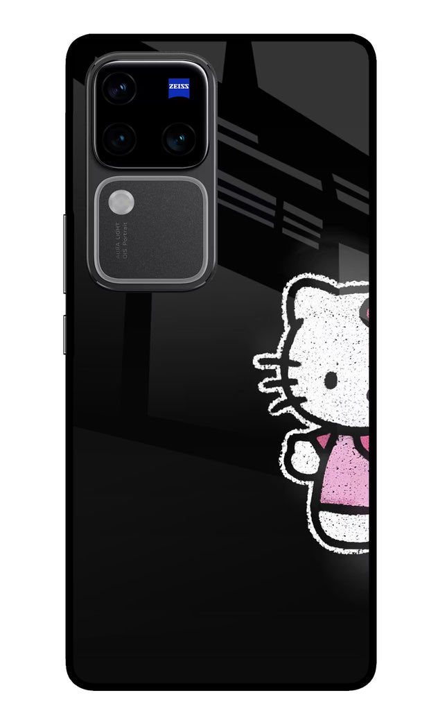 Kitty Charm Vivo V30 Pro 5G Glass Case