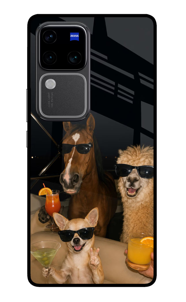 Party Squad Vivo V30 Pro 5G Glass Case