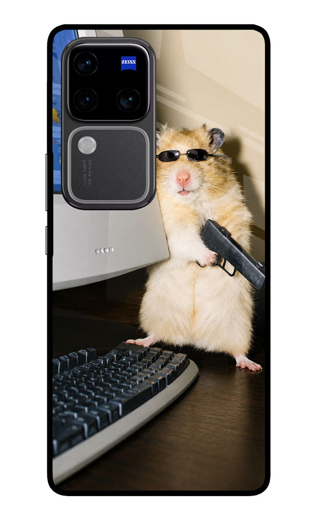 Hacker Hamster Vivo V30 Pro 5G Glass Case