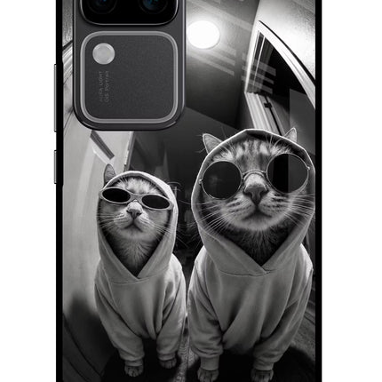 Hood Cats Vivo V30 Pro 5G Glass Case