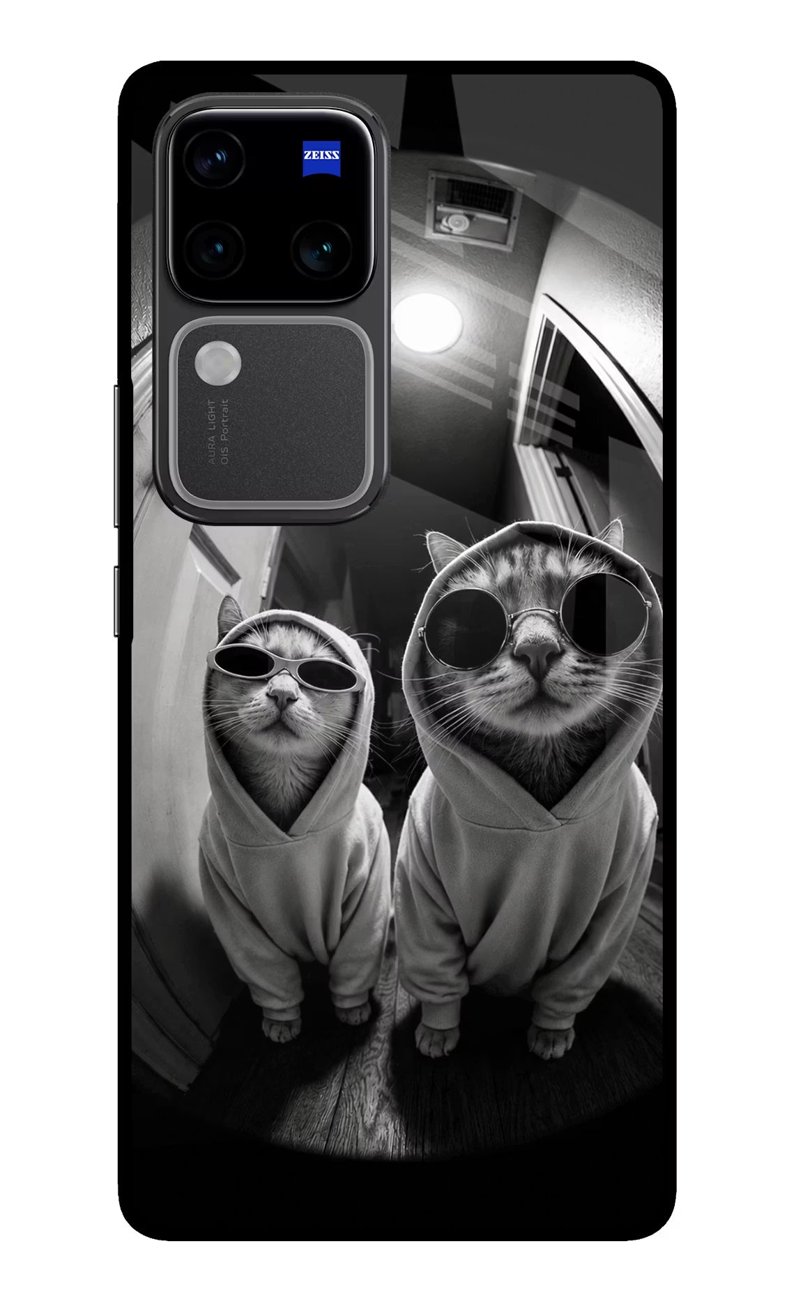 Hood Cats Vivo V30 Pro 5G Glass Case