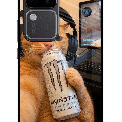 Gamer Cat Energy Vivo V30 Pro 5G Glass Case