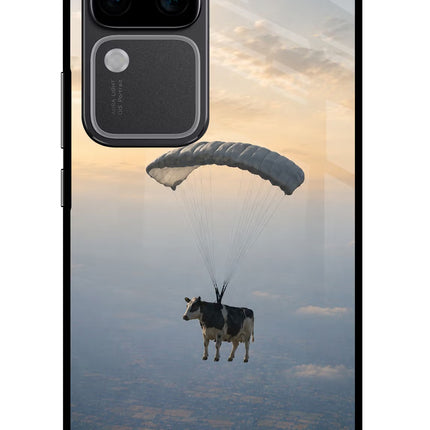 Skydiving Cow Vivo V30 Pro 5G Glass Case