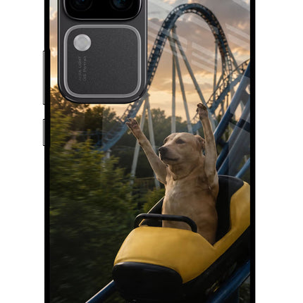Rollercoaster Dog Vivo V30 Pro 5G Glass Case