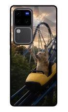 Rollercoaster Dog Vivo V30 Pro 5G Glass Case