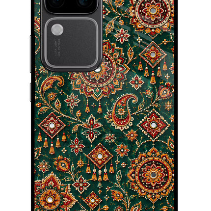 Green Pataka Vivo V30 Pro 5G Glass Case