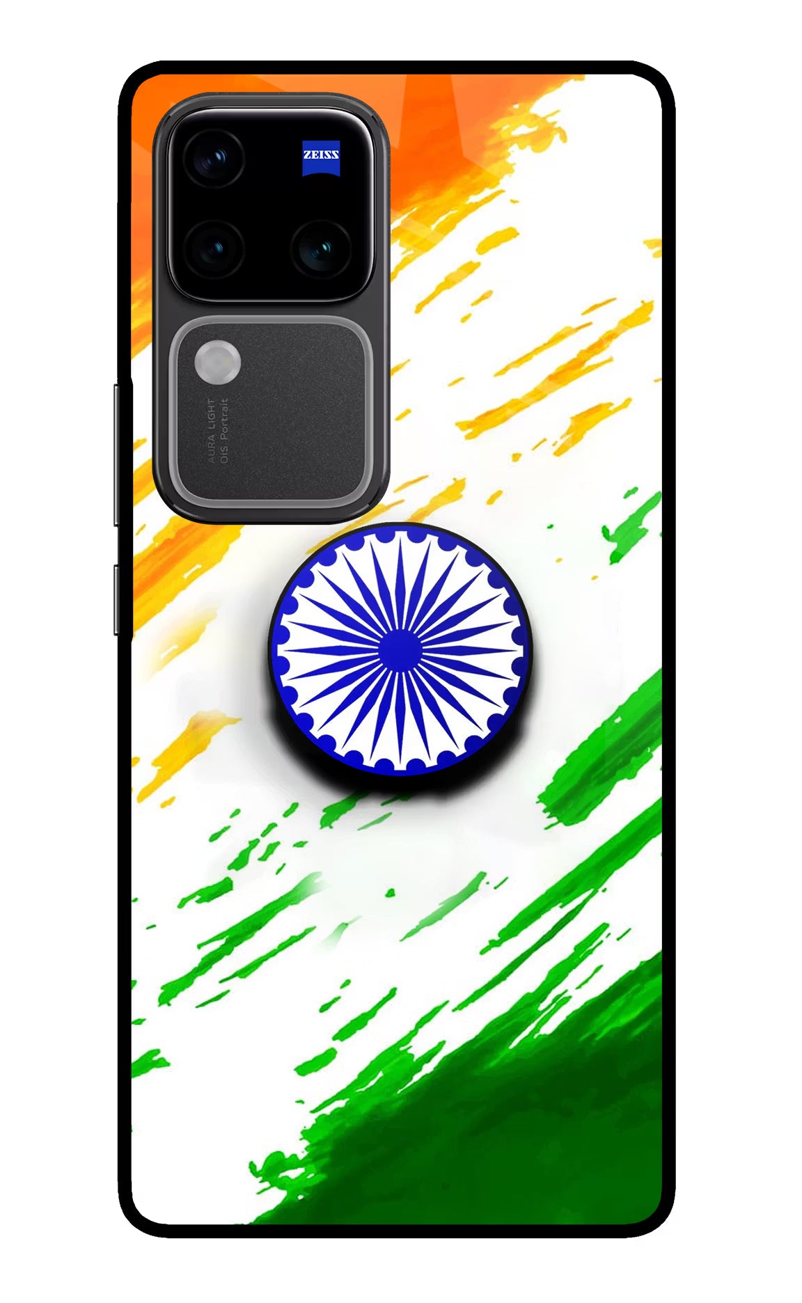 Indian Flag Ashoka Chakra Vivo V30 Pro 5G Pop Case by Casekaro
