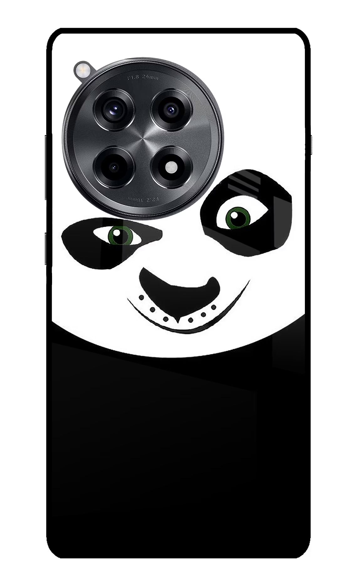 Panda OnePlus 12R Glass Case Back Cover by Casekaro