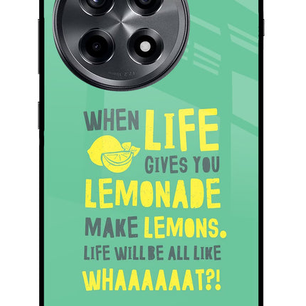 Quote OnePlus 12R Glass Case Back Cover by Casekaro