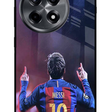 Messi OnePlus 12R Glass Case Back Cover by Casekaro