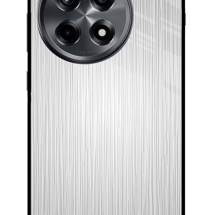 Wooden Grey Texture OnePlus 12R Glass Case Back Cover by Casekaro