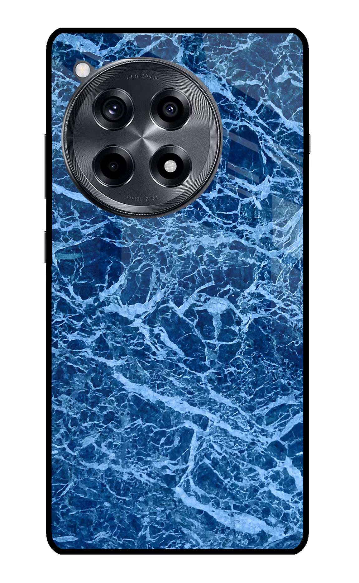Blue Marble OnePlus 12R Glass Case Back Cover by Casekaro