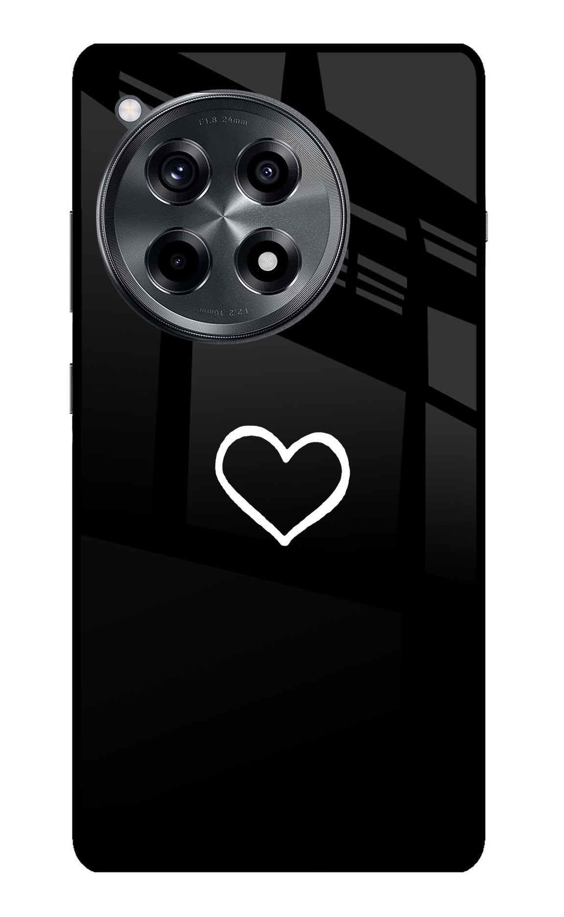 Heart OnePlus 12R Glass Case