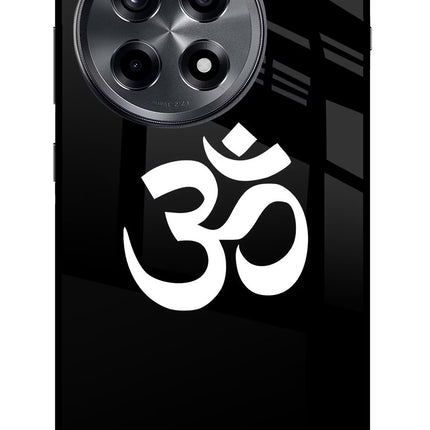 Om OnePlus 12R Glass Case Back Cover by Casekaro