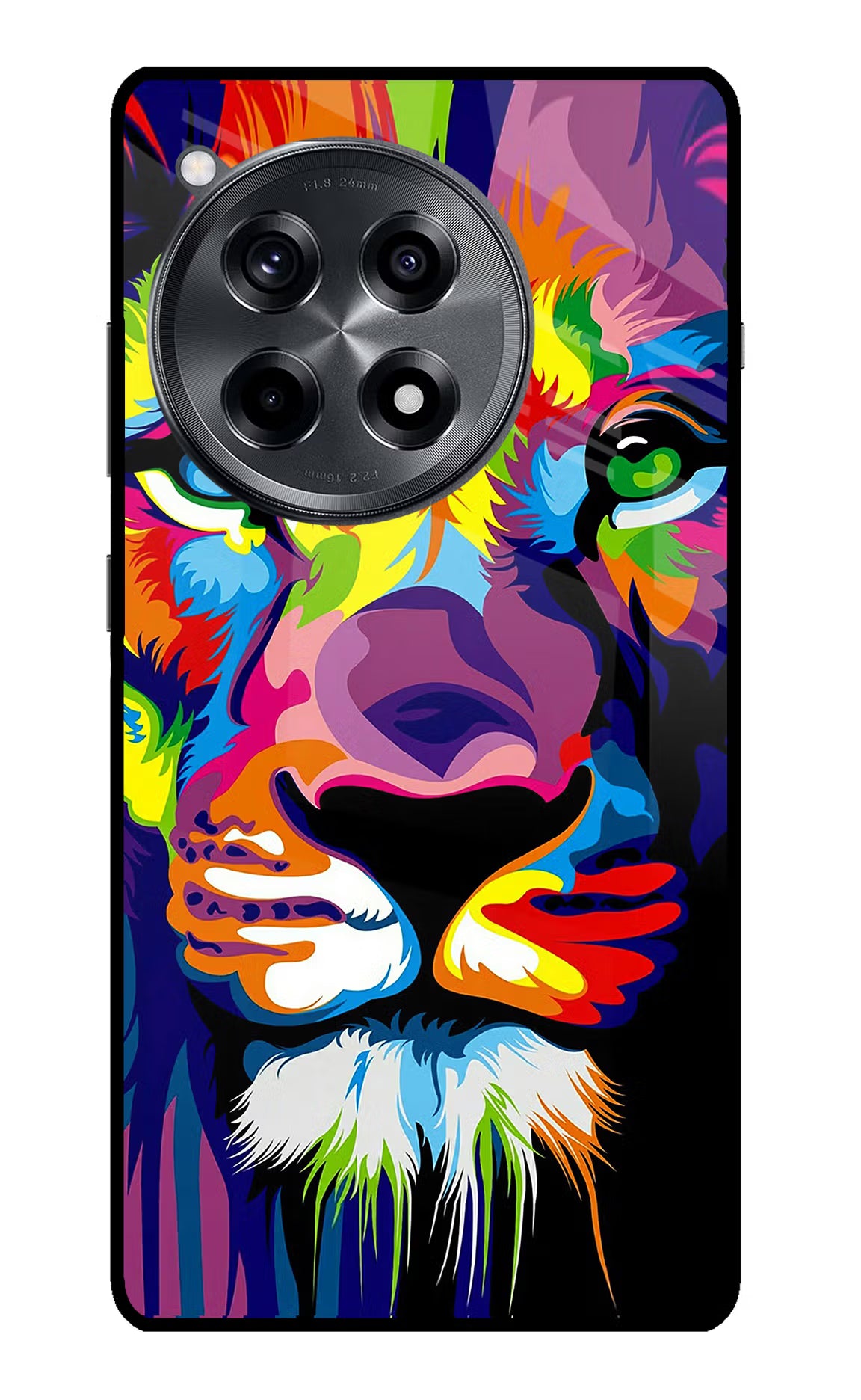 Lion OnePlus 12R Glass Case Back Cover by Casekaro