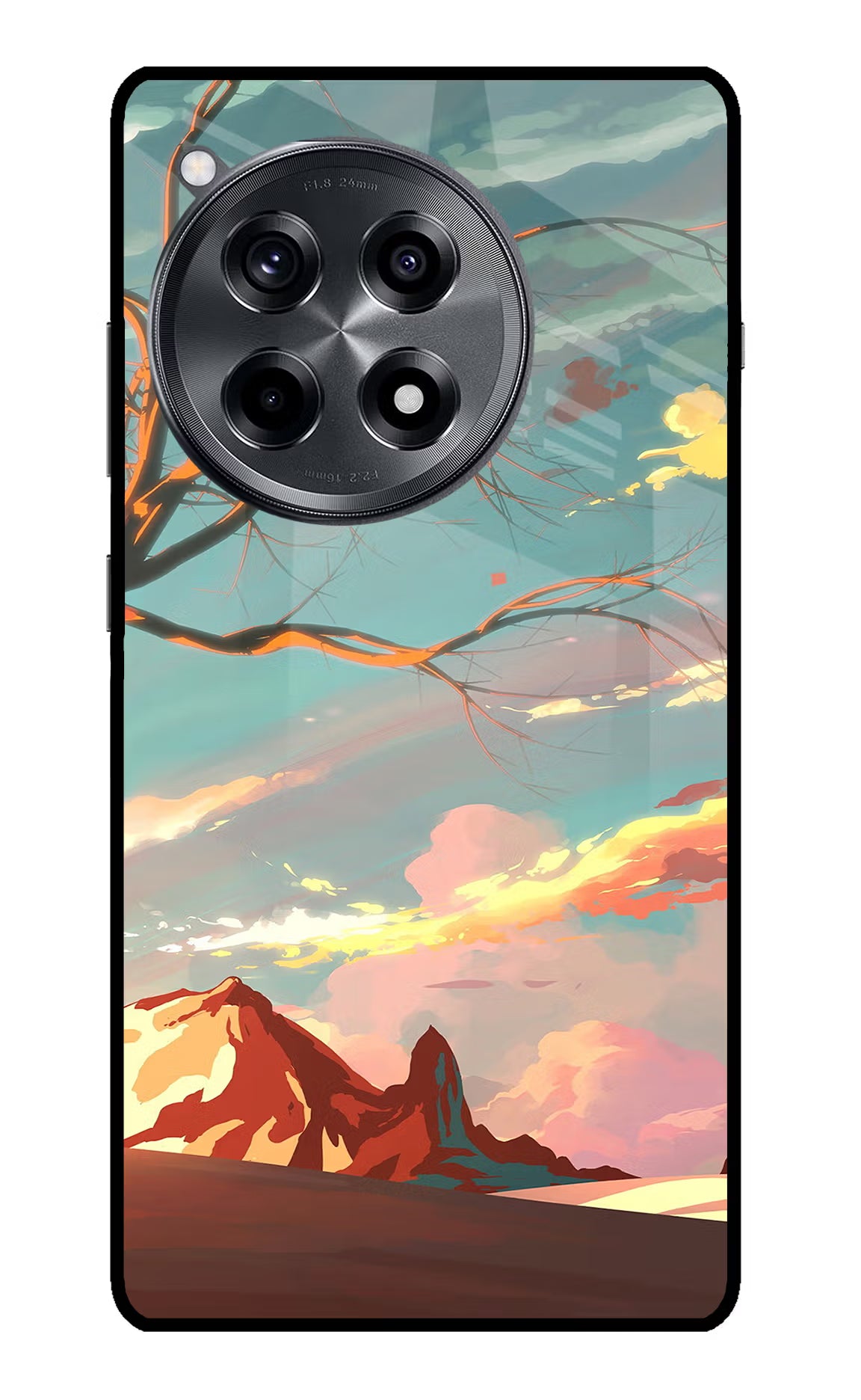 Scenery OnePlus 12R Glass Case Back Cover by Casekaro