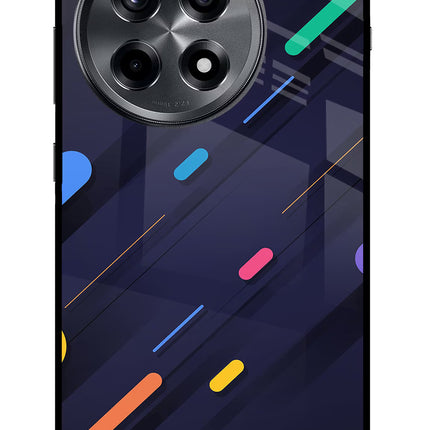 Abstract Design OnePlus 12R Glass Case Back Cover by Casekaro
