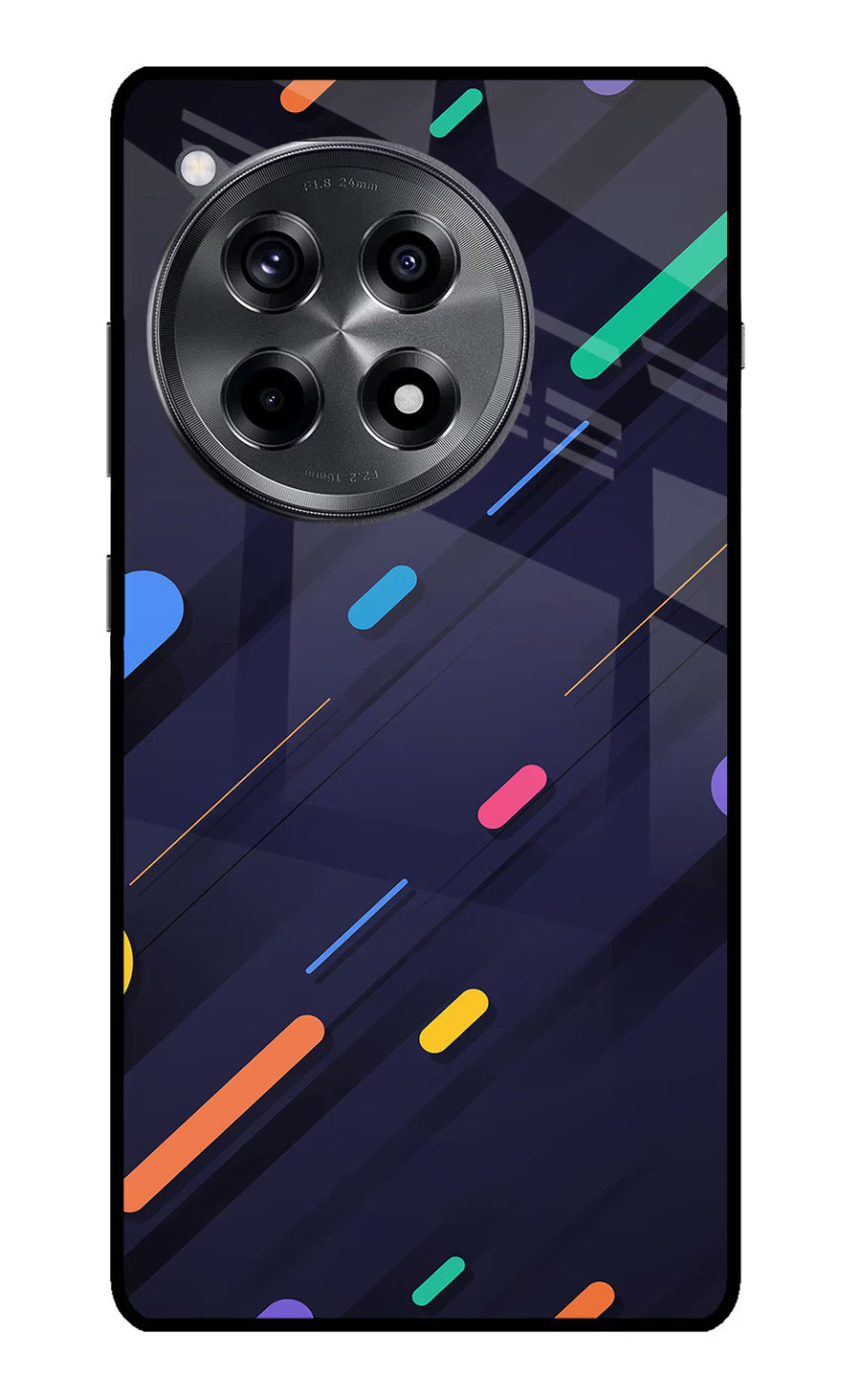 Abstract Design OnePlus 12R Back Cover, Metal case