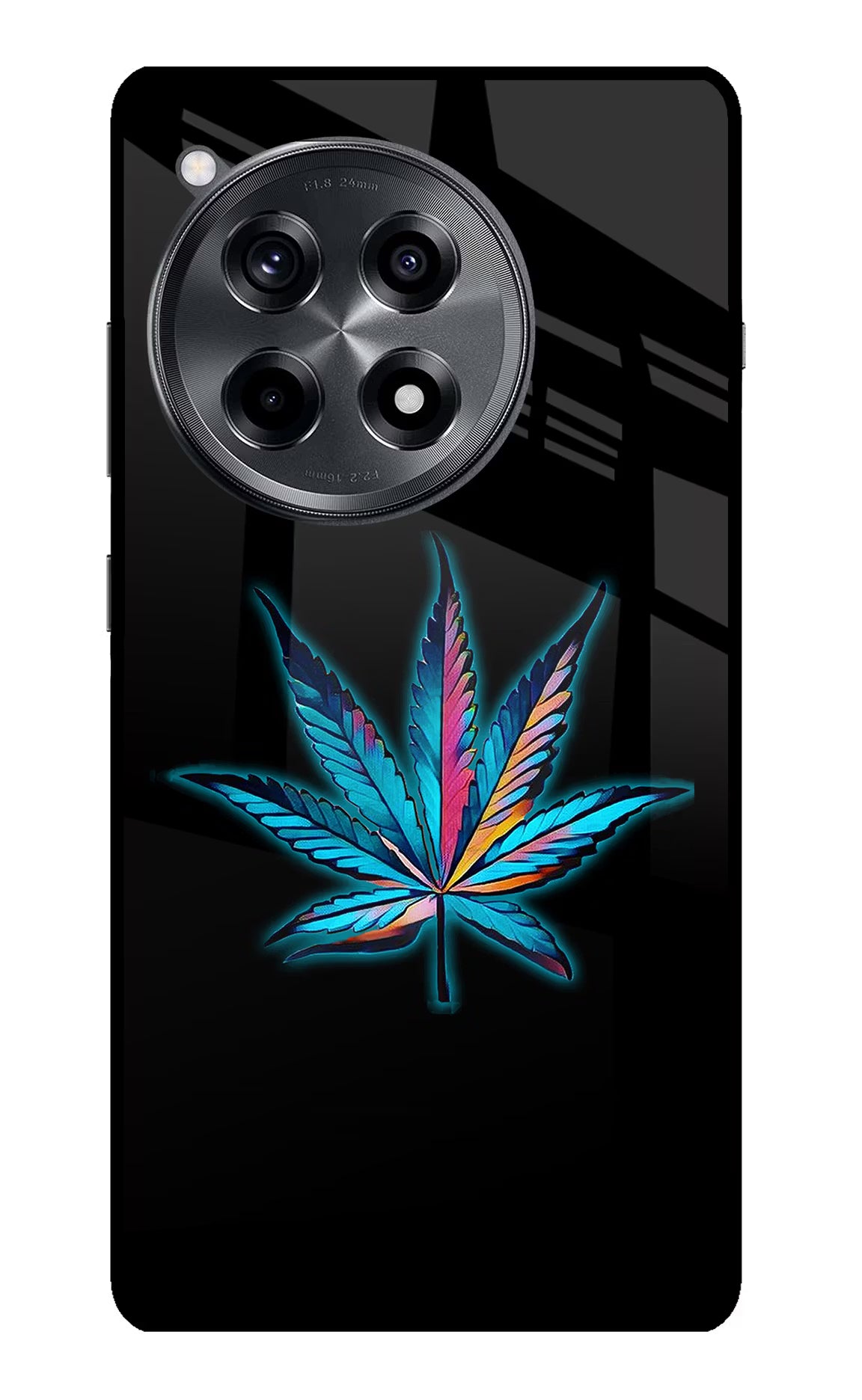 Weed OnePlus 12R Glass Case Back Cover by Casekaro
