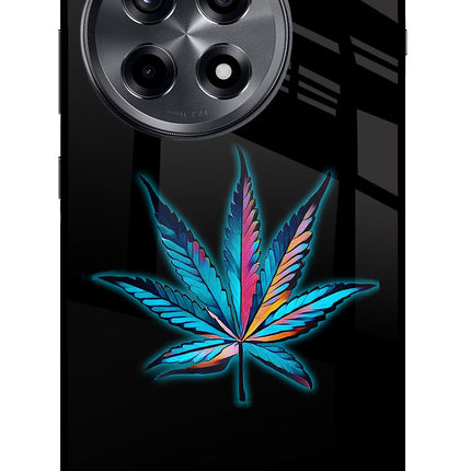 Weed OnePlus 12R Glass Case Back Cover by Casekaro