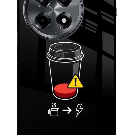 Coffee OnePlus 12R Glass Case Back Cover by Casekaro