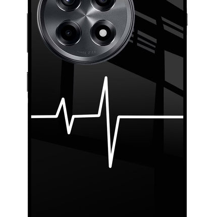 Heart Beats OnePlus 12R Glass Case Back Cover by Casekaro