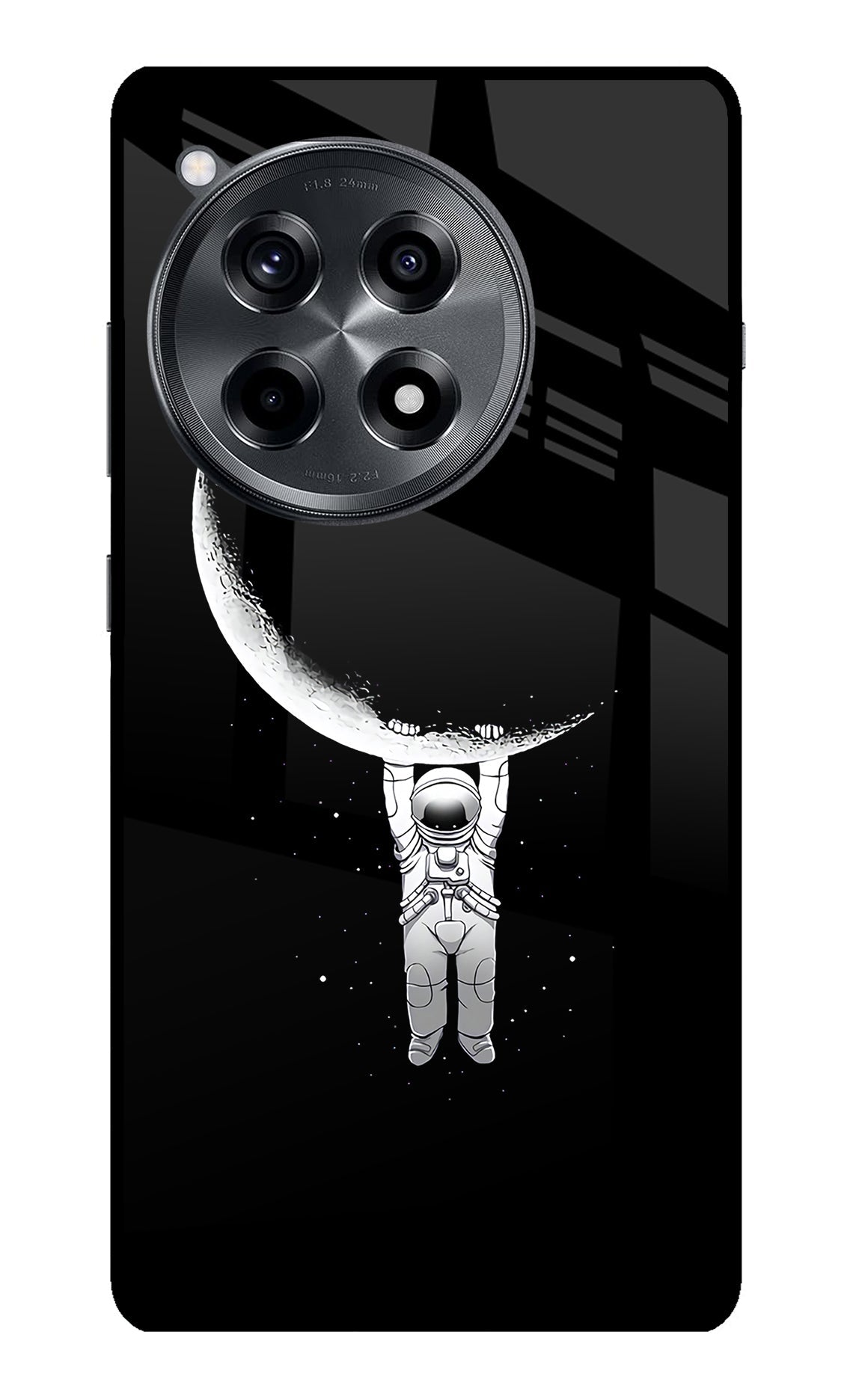 Moon Space OnePlus 12R Glass Case