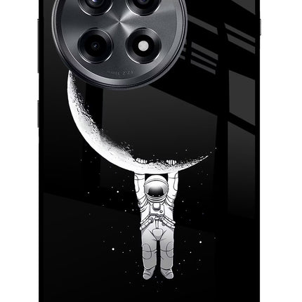 Moon Space OnePlus 12R Glass Case Back Cover by Casekaro