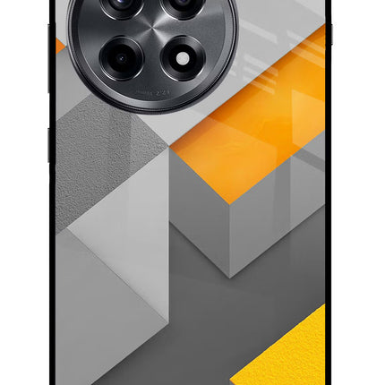 Abstract OnePlus 12R Glass Case Back Cover by Casekaro