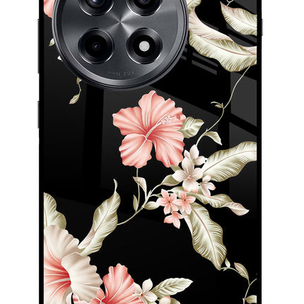 Flowers OnePlus 12R Glass Case Back Cover by Casekaro
