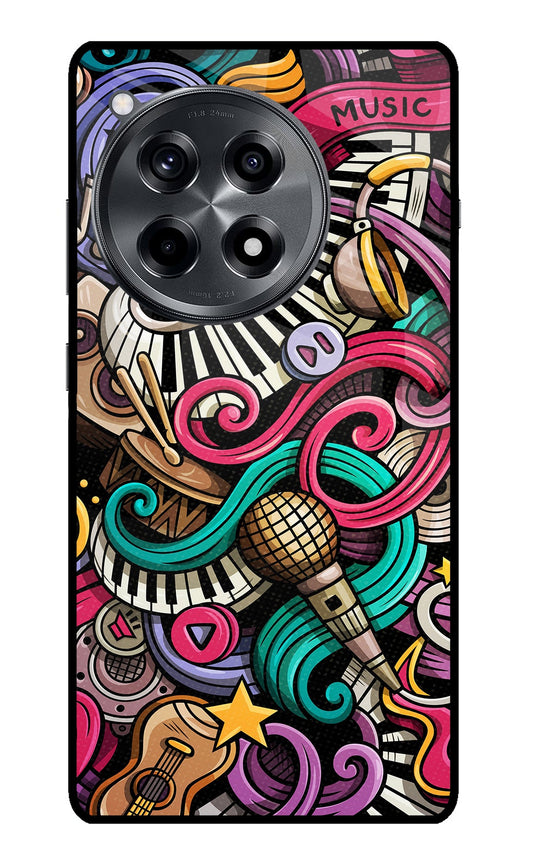 Music Abstract OnePlus 12R Glass Case