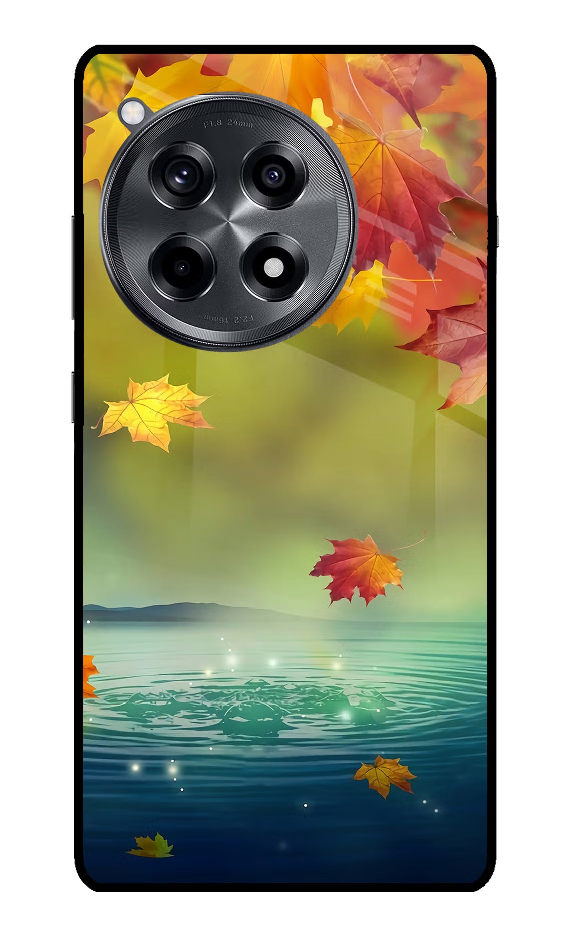 Flowers OnePlus 12R Glass Case Back Cover by Casekaro