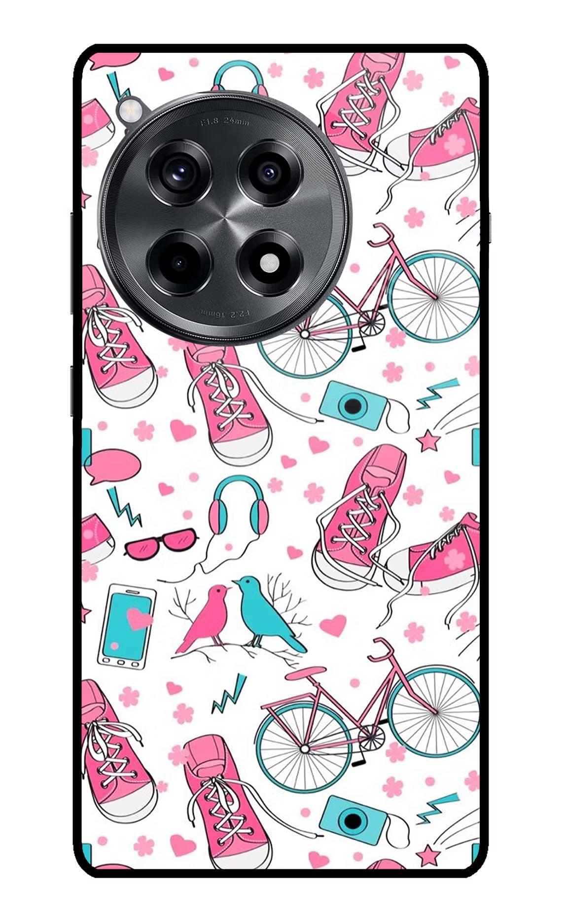 Artwork OnePlus 12R Glass Case Back Cover by Casekaro