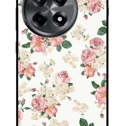Flowers OnePlus 12R Glass Case