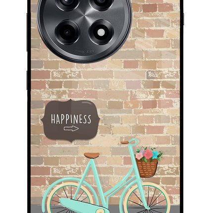 Happiness Artwork OnePlus 12R Glass Case Back Cover by Casekaro