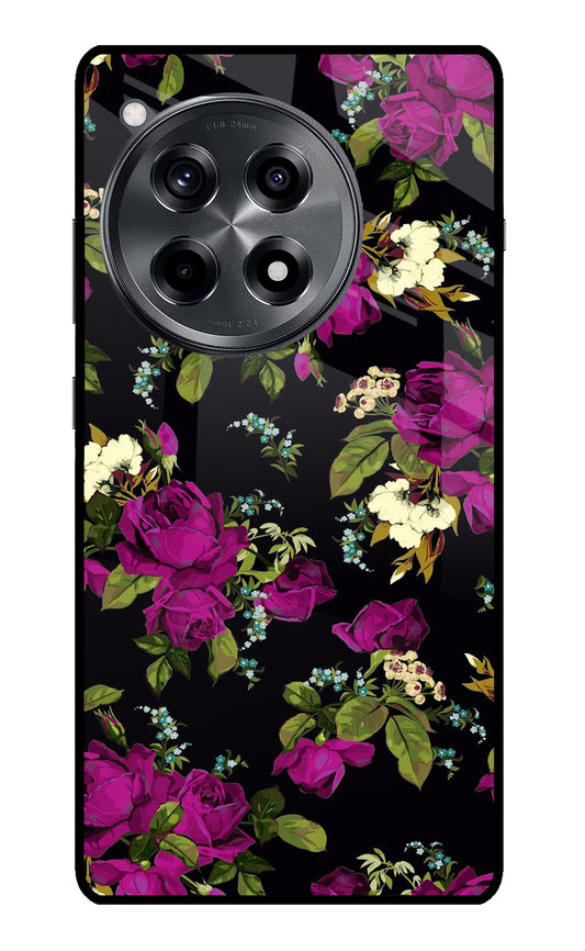 Flowers OnePlus 12R Glass Case