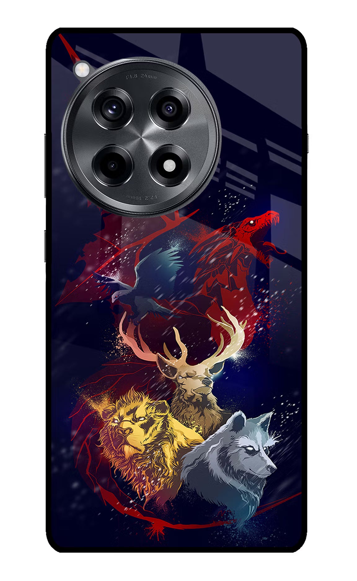 Game Of Thrones OnePlus 12R Glass Case Back Cover by Casekaro