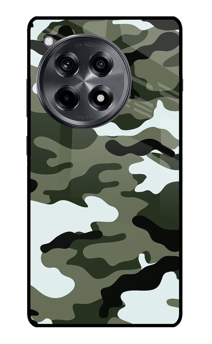 Camouflage OnePlus 12R Back Cover, Metal case