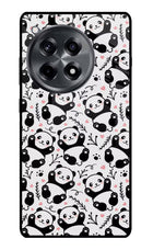 Cute Panda OnePlus 12R Glass Case