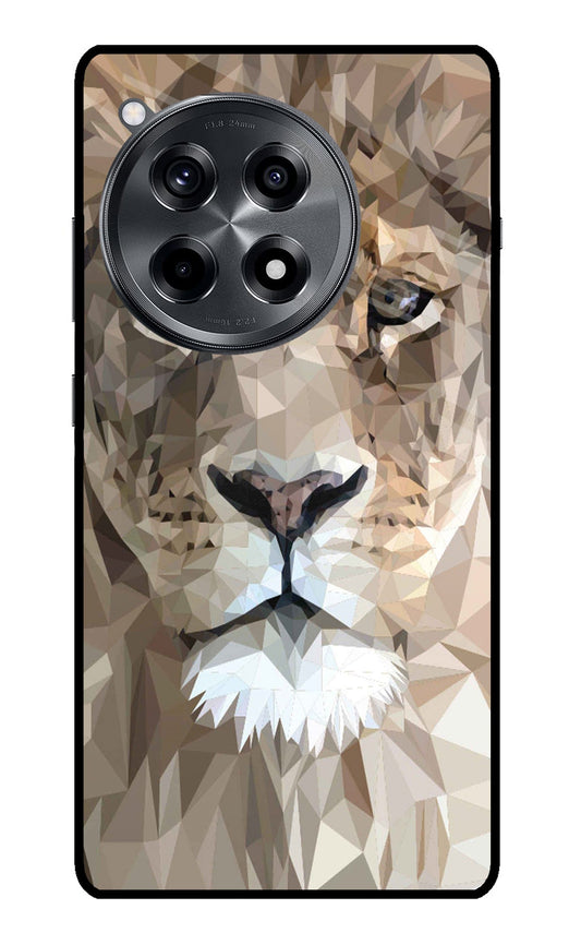 Lion Art OnePlus 12R Glass Case