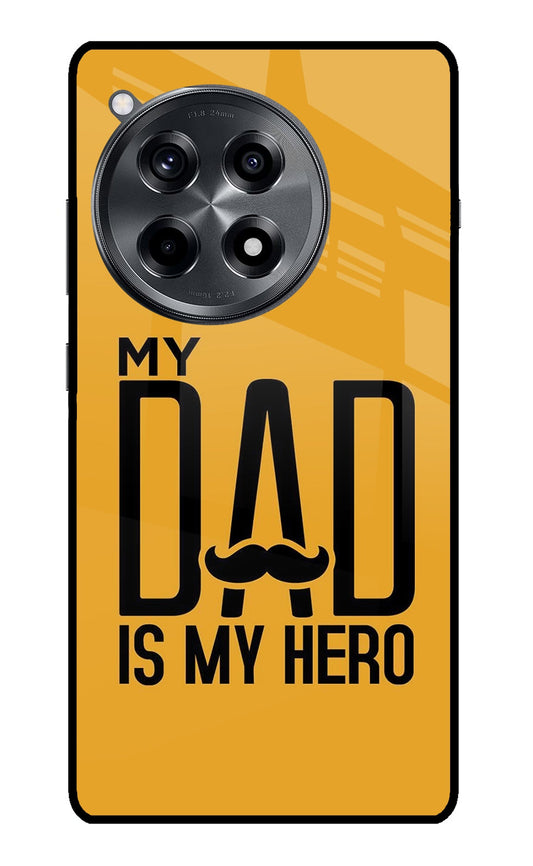 My Dad Is My Hero OnePlus 12R Glass Case