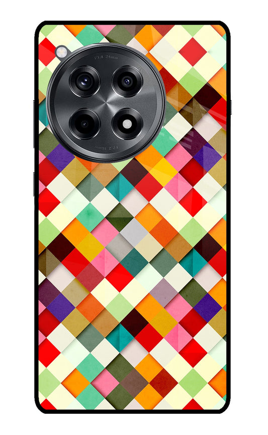 Geometric Abstract Colorful OnePlus 12R Glass Case