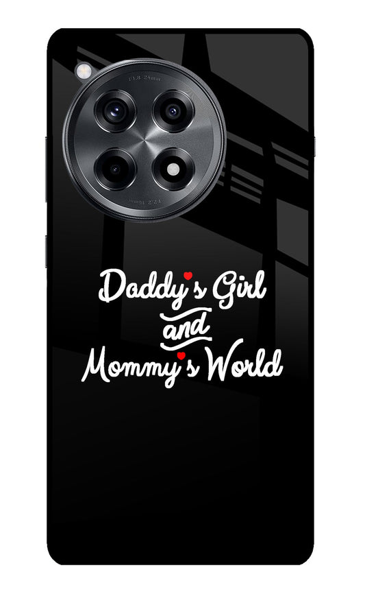 Daddy's Girl and Mommy's World OnePlus 12R Glass Case