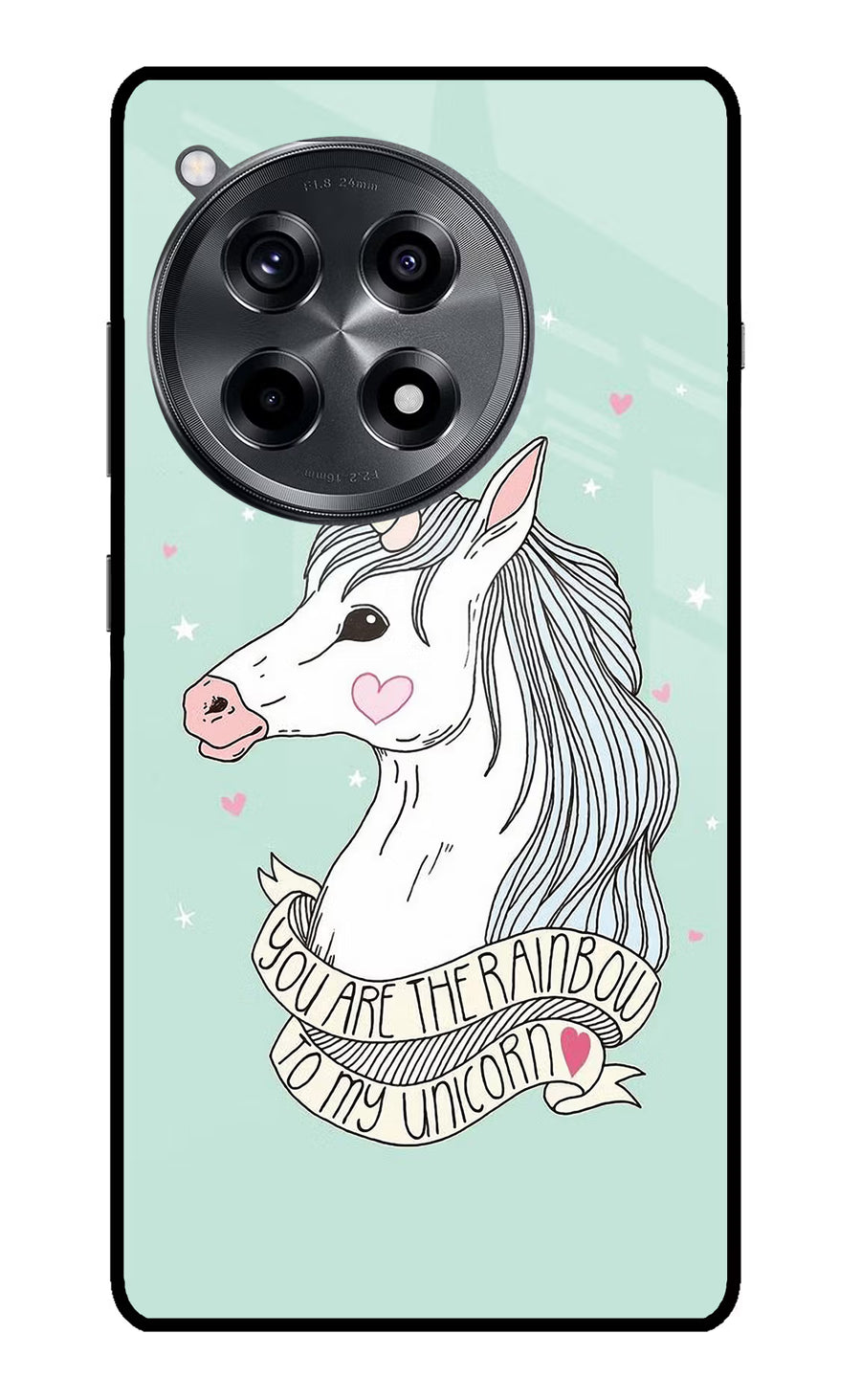 Unicorn Wallpaper OnePlus 12R Back Cover, Metal case