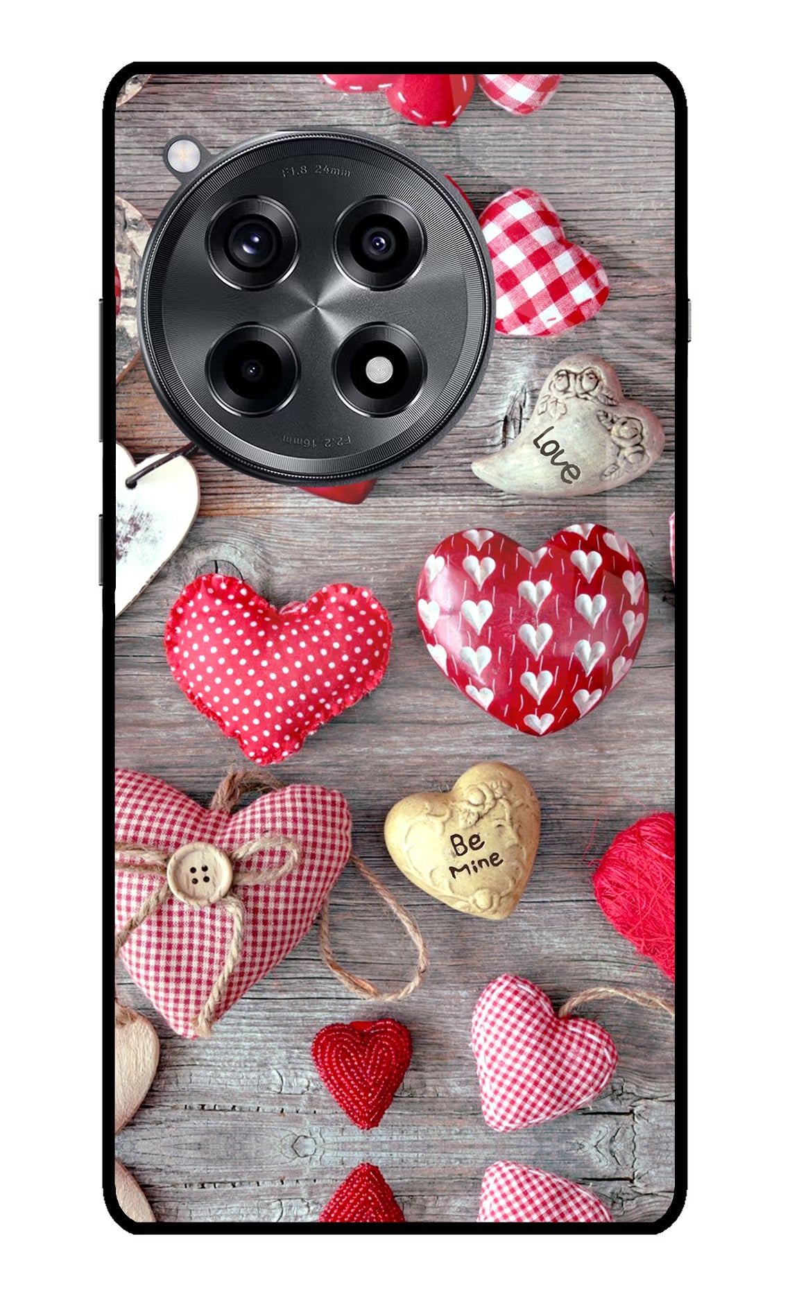 Love Wallpaper OnePlus 12R Glass Case Back Cover by Casekaro